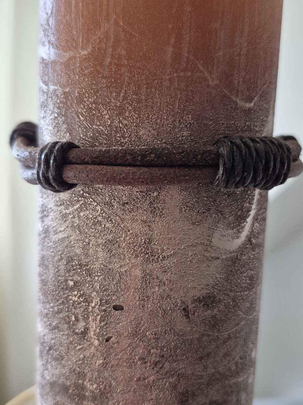 Minimalist Brown Leather Wrap Bracelet - Unbranded